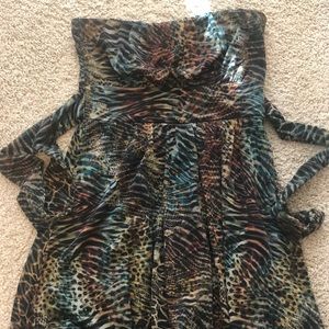 Strapless dress!